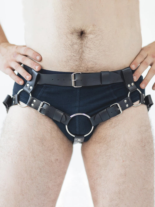 Vegan Leather Strapon Harness