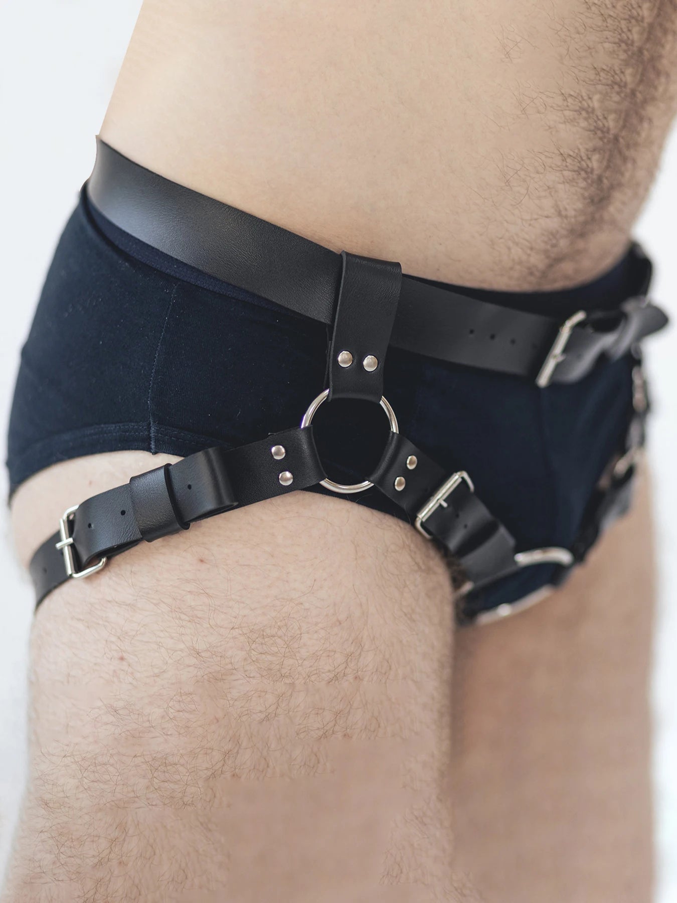 Vegan Leather Strapon Harness