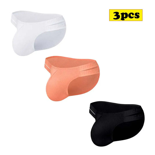 3 Piece Cotton Slit Waist Brief